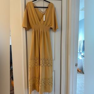 NWT! Baltic Born mustard maxi